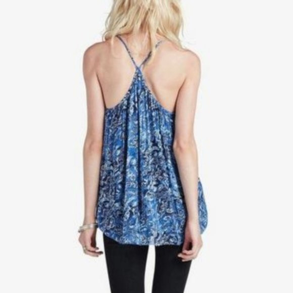 Luck Brand Floral Printed Halter Tank size XS (287) - Picture 2 of 8
